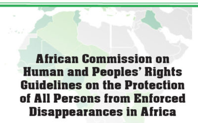 Internationaler Rahmen | Afrikanische Menschenrechtskommission stellt neue Leitlinien zum Schutz aller Personen vor dem gewaltsamen Verschwindenlassen in Afrika vor